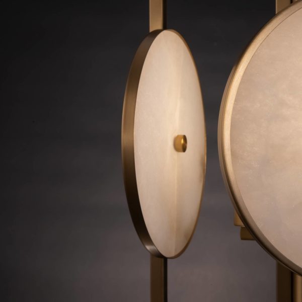 Maytoni Marmo suspension en doré, à 3 lampes Maytoni