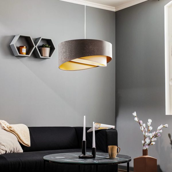 Maco Design Suspension Vivien, tricolore, gris/blanc/or Maco Design