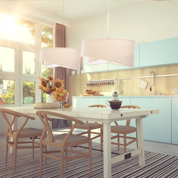 Maco Design Suspension Vivien, bicolore, beige/blanc Maco Design