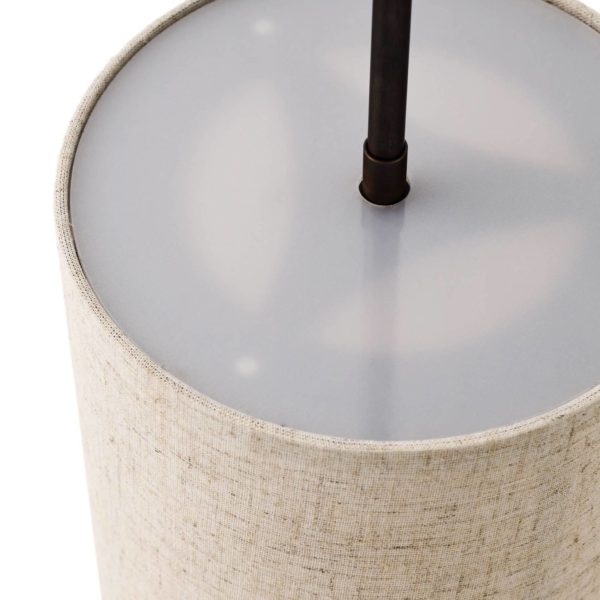 Audo Copenhagen Audo Hashira suspension en lin, Ø18cm, Natur Audo Copenhagen