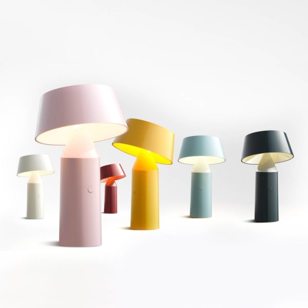 MARSET Bicoca lampe table LED batterie bleu clair Marset