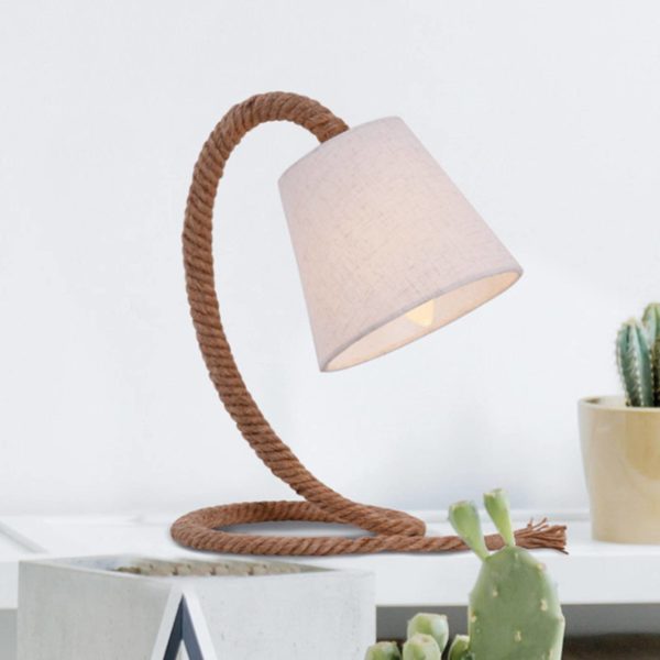 Näve Lampe à poser Rope abat-jour tissu corde naturelle Näve