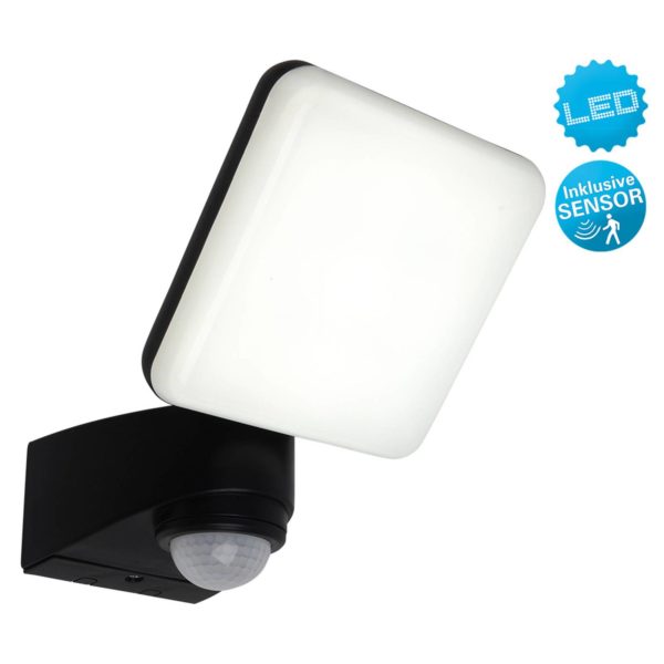 Näve Applique d’extérieur LED Jaro, capteur, à 1 lampe Näve