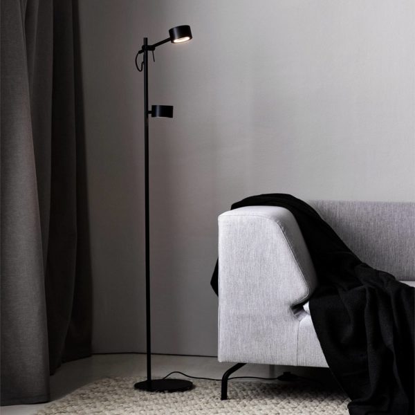 Nordlux Lampadaire LED Clyde, à 2 lampes, avec variateur Nordlux