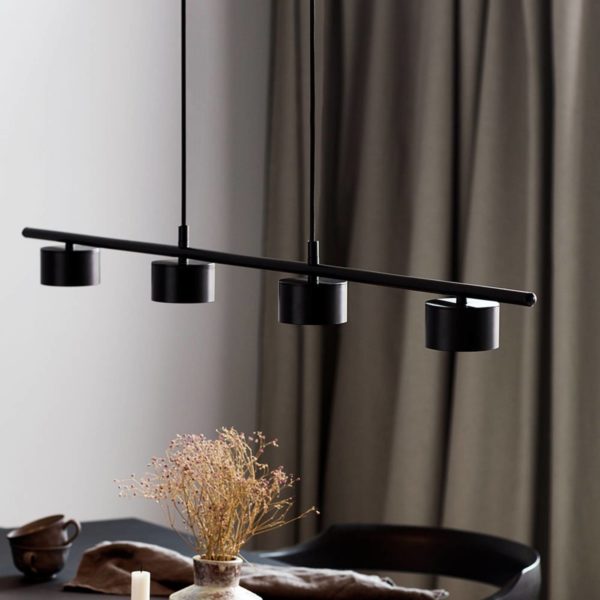 Nordlux Suspension LED Clyde, à 4 lampes, droite Nordlux