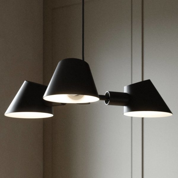 DFTP by Nordlux Suspension Stay à 3 lampes, noire DFTP by Nordlux