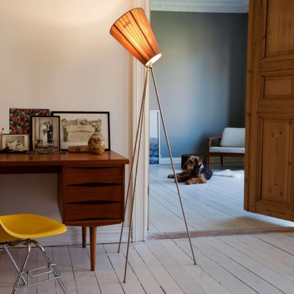 Northern Oslo Wood lampadaire acier/beige Northern