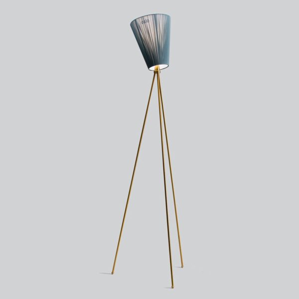 Northern Oslo Wood lampadaire doré/vert Northern