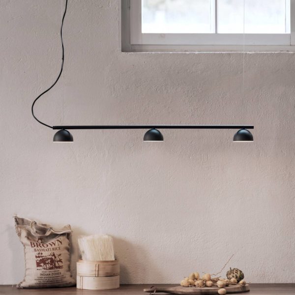 Northern Blush suspension LED, à 3 lampes, noire Northern