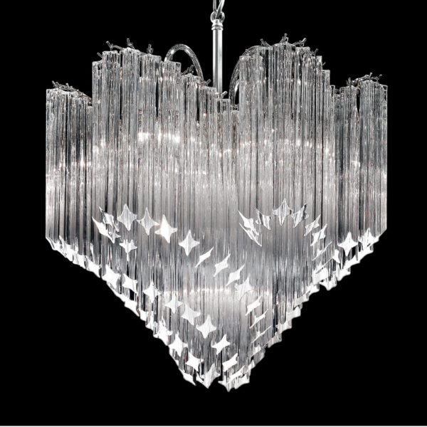 Novaresi Luminaire magnifique Chiocciola cristal Novaresi