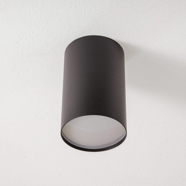 Euluna Plafonnier avec spots Point Plexi L noir/blanc Euluna