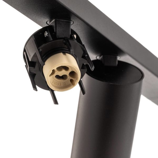 Euluna Spot plafond Mono VIII noir 8 lampes, 2×200 cm Euluna