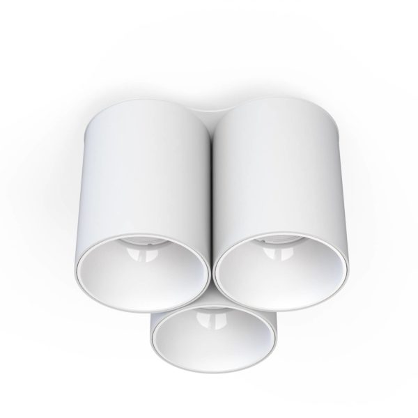 Euluna Plafonnier Eye Tone III, blanc Euluna