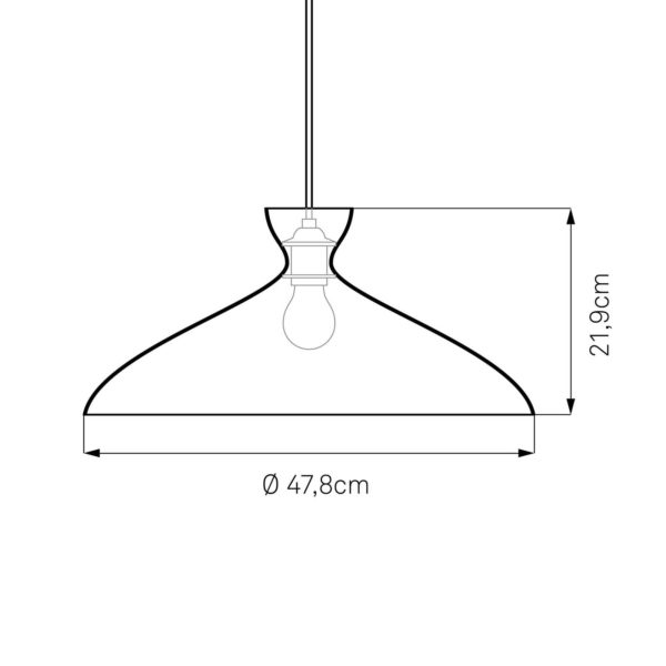 Nyta Pretty wide suspension 3 m, noire brillante NYTA