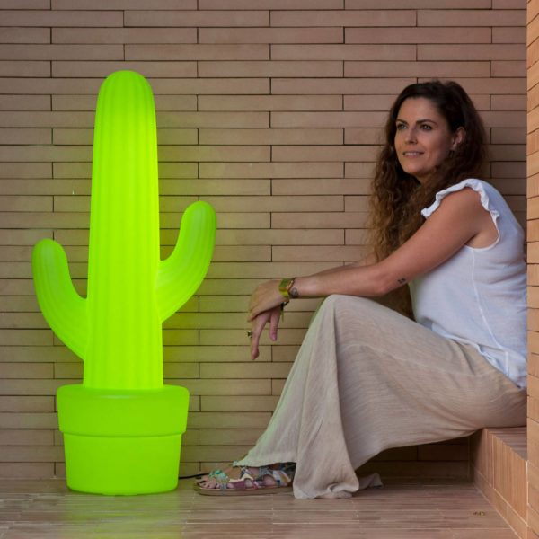 Newgarden Cactus lampe sur pied, vert citron Newgarden