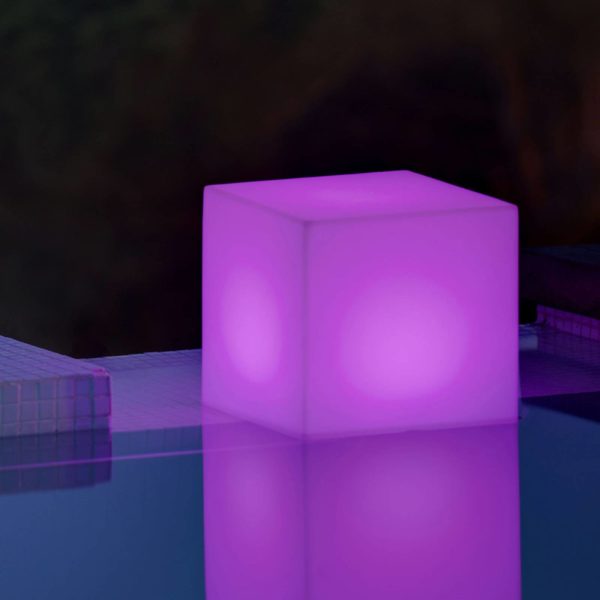 Newgarden lampe solaire Cuby cube, hauteur 32 cm Newgarden