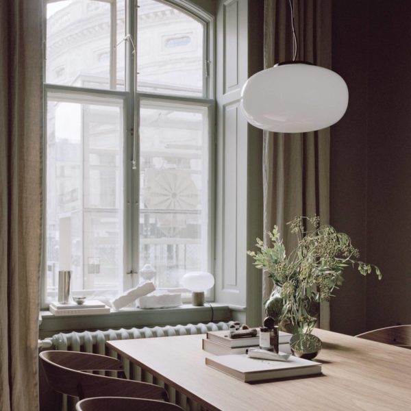 New Works Karl-Johan Large Suspension, 40 cm, blanc New Works