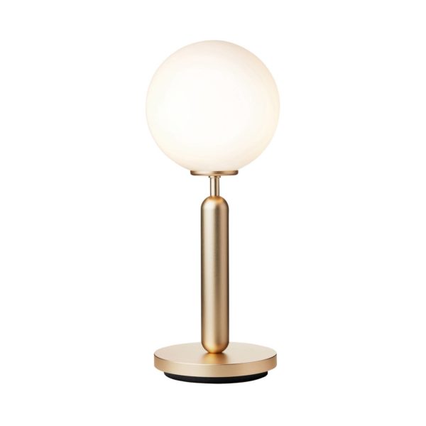 Nuura Aps Nuura Miira Table lampe à poser laiton/blanc Nuura Aps