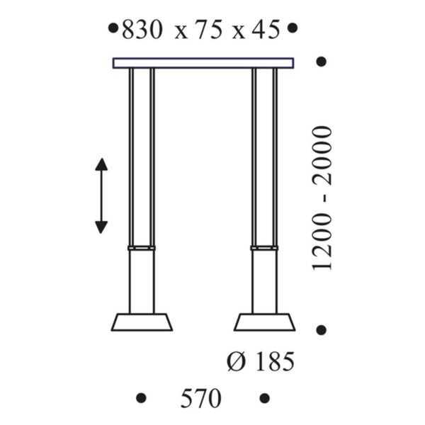 OLIGO Glance suspension LED 2 lampes cachemire Oligo