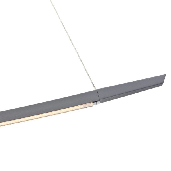 OLIGO Lisgo suspension LED, grise mate Oligo