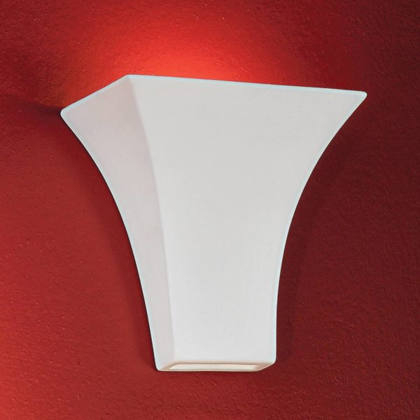 Orion Applique angulaire ANTONIE, céramique blanc Orion