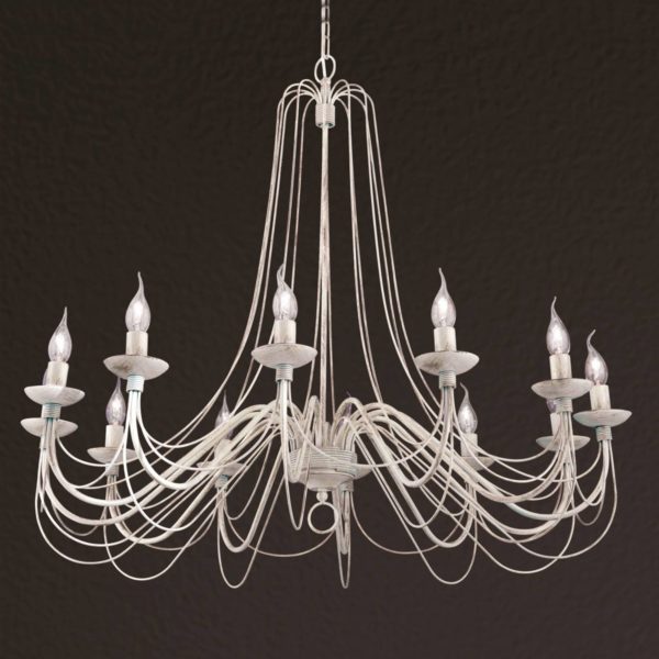 Orion Lustre Antonina rustique à 12 lampes Orion