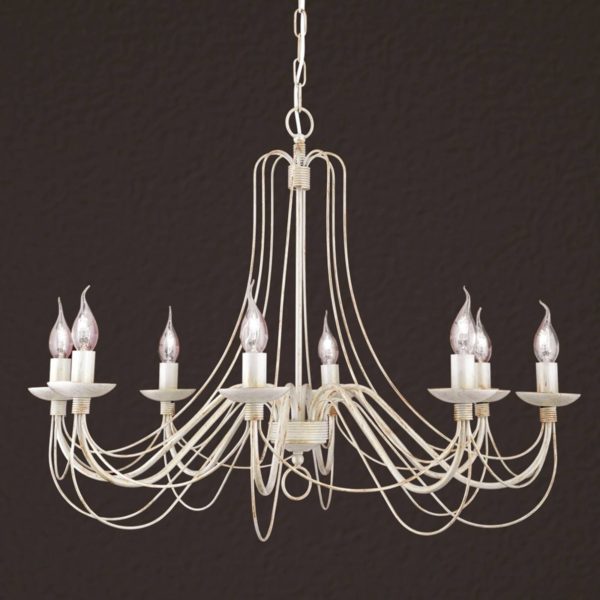 Orion Lustre Antonina 8 lampes, chaîne suspente Orion