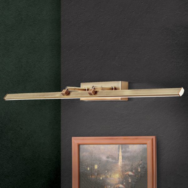 Orion Éclairage LED tableau Suren laiton ancien, 79,5 cm Orion