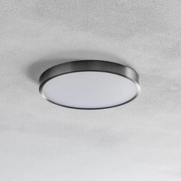 Orion Plafonnier LED Bully, nickel mat, Ø 24 cm Orion
