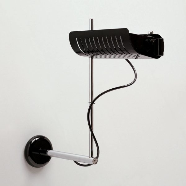 Oluce Colombo 761 – applique murale, noir Oluce