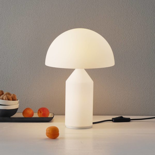 Oluce Atollo – lampe à poser verre Murano, 35 cm Oluce