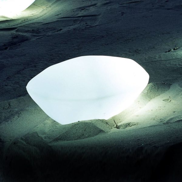Oluce Stones lampe décorative, longueur 63 cm Oluce