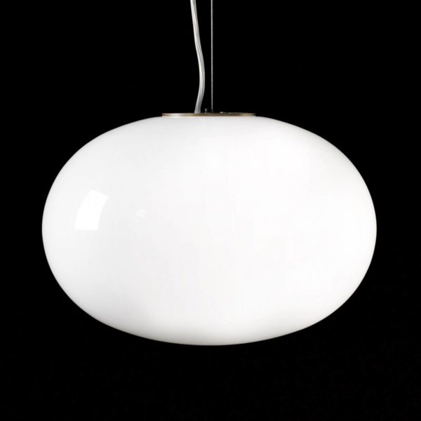 Oluce Alba – suspension exclusive en verre opale Oluce