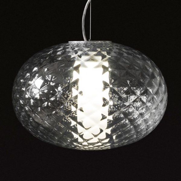 Oluce Recuerdo – Suspension en verre avec LED Oluce