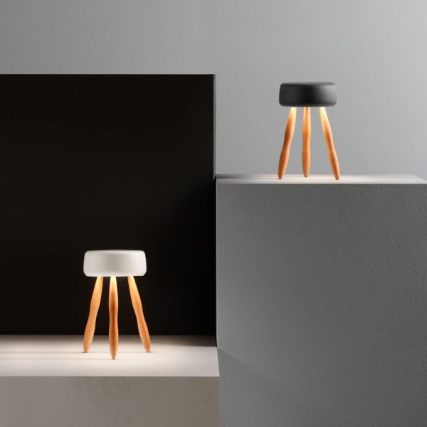 OLEV Drum lampe à poser designer, batterie OleV