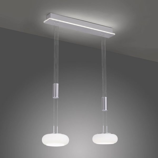 Q-Smart-Home Paul Neuhaus Q-ETIENNE suspension LED 2 lampes Q-Smart-Home
