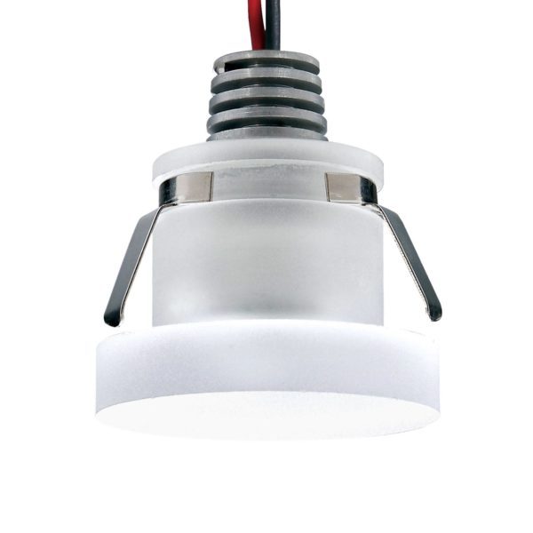 Pamalux Spot encastré LED Cristalin, rond, IP44 Pamalux