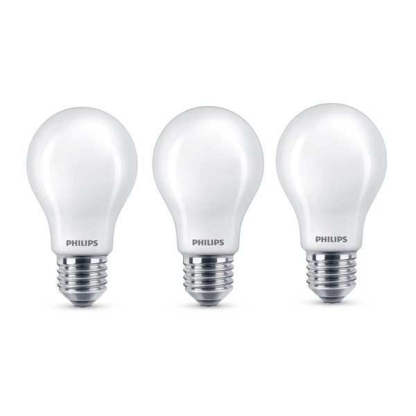 Philips 3 ampoules LED Classic E27 A60 8,5W 2 700K Philips