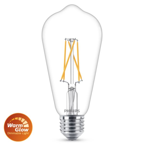 Philips Warmglow E27 ampoule LED 5,9 W claire Philips