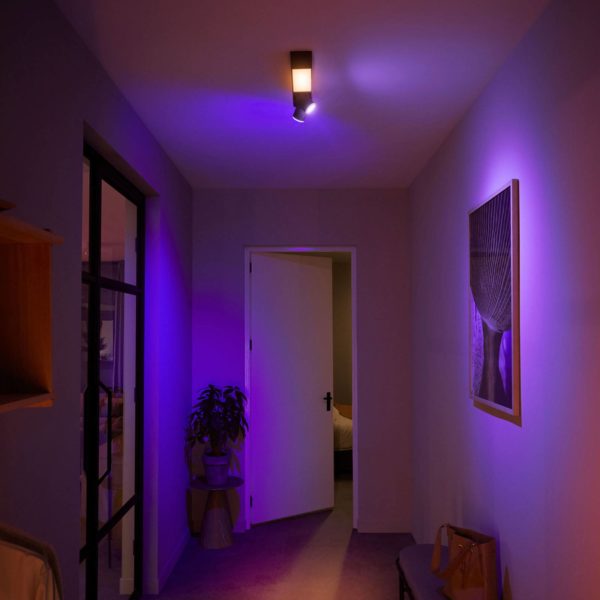 Philips Hue Centris spot LED à 2 lampes, noir Philips Hue