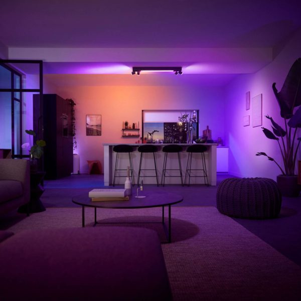 Philips Hue Centris spot plafond à 4 lampes noir Philips Hue