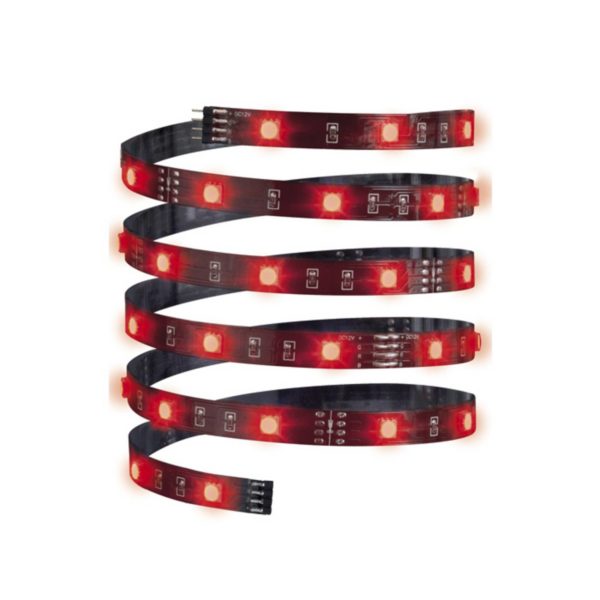 Paulmann Bande LED YourLED Eco 3 m, 21,6 W, RGB, noire Paulmann