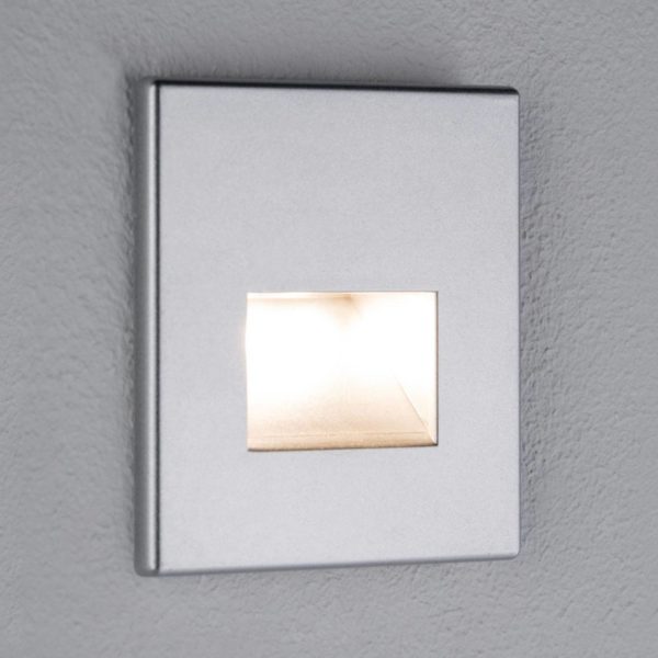 Paulmann applique encastrable LED Edge, chromé mat Paulmann