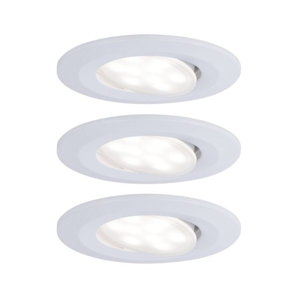 Paulmann Calla pivotant dim Ø9cm 840 x3 blanc Paulmann