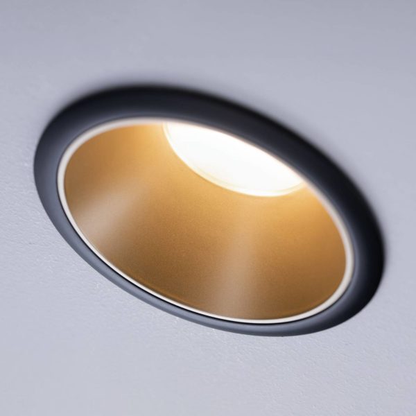 Paulmann Cole spot LED, doré-noir Paulmann