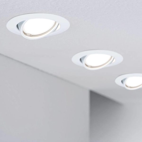 Paulmann Base spot encastré en lot de 10 blanc Paulmann