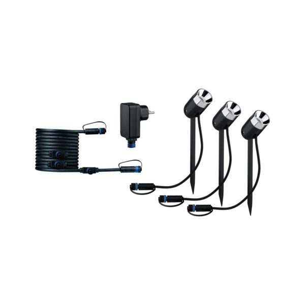 Paulmann Plug & Shine lampe piquet Pike par 3 base Paulmann