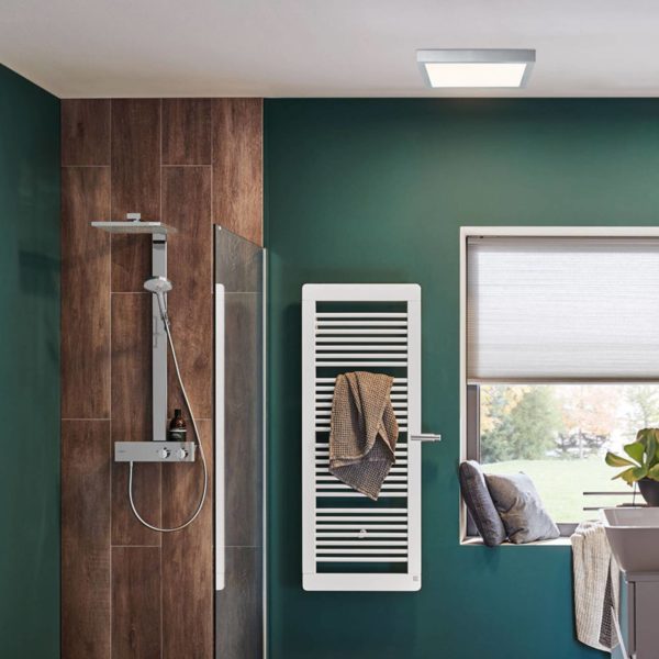 Paulmann Lunar panneau LED angulaire chromé, 40×40 Paulmann