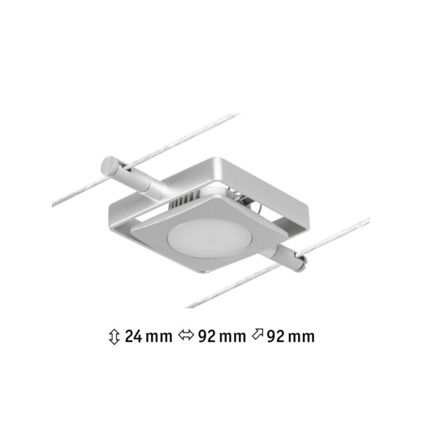 Paulmann Wire MacLED spot LED pour câble, chromé Paulmann