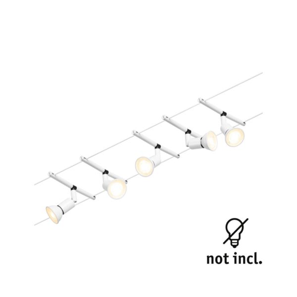 Paulmann Wire Salt système câble 5 lampes 5m blanc Paulmann
